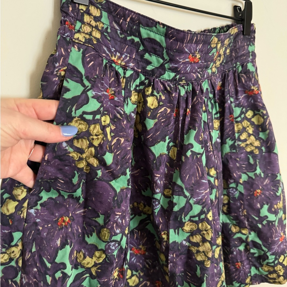 J. Crew Patterned Floral Skirt